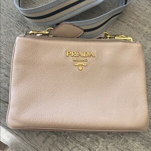 Prada leather crossbody bag